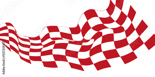 Racing flag vector icon on white background. Checkered flag. start and finish crossed flag. Racing flag.