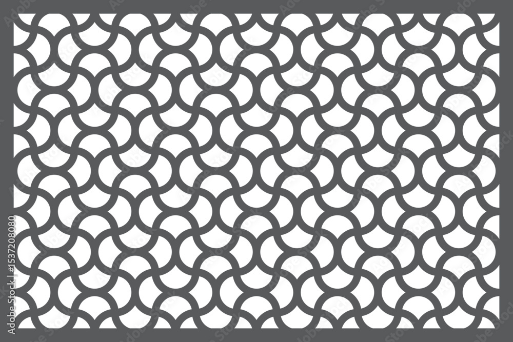 Fototapeta premium Seamless pattern jali design Vector