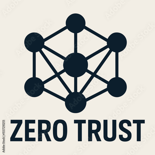 Zero Trust mesh network logo with interconnected secure nodes.