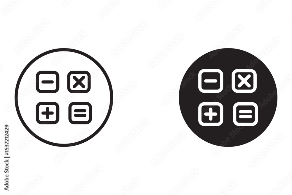 calculator icon set. calculator logo for device. eps calculator icon set. calculator logo for device. eps