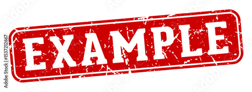 example rectangular sign. example stamp