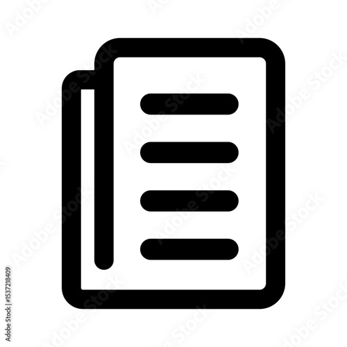 シンプルなメモ・レシートのイラスト