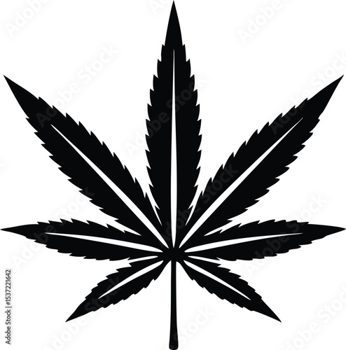 marijuana leaf vector illustration