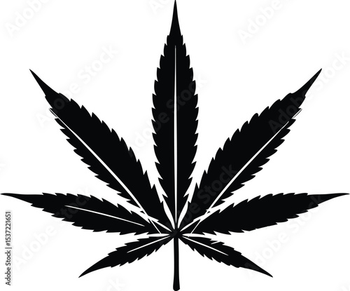 marijuana leaf vector illustration