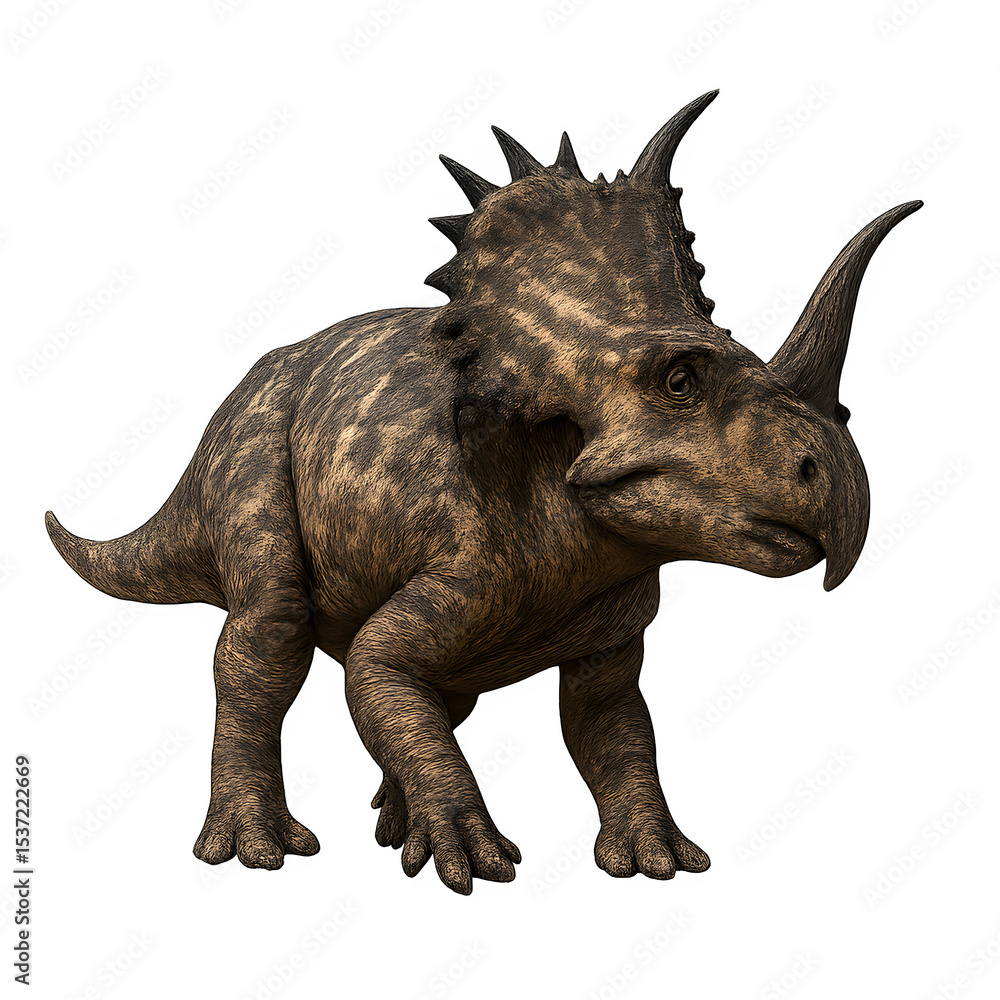Fototapeta premium Pachyrhinosaurus Dinosaur Illustration