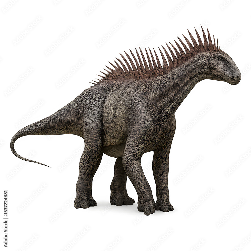 Fototapeta premium Detailed Illustration of a Spiny Dinosaur