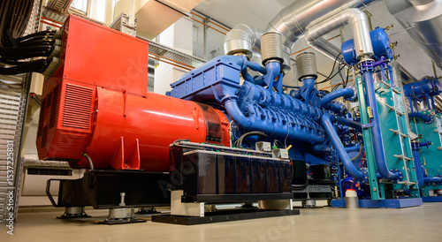 Diesel Notstromaggregat für ein IT Rechenzentrum