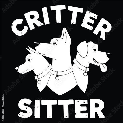 Critter sitter  Graphic Design For Pet Sitter Lovers.eps