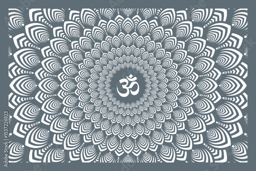 Om Jali design, Om cnc cut jali, corian jali for Temple Mandir door Window etc.