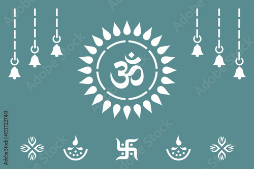 Om Jali design, Om cnc cut jali, corian jali for Temple Mandir door Window etc.