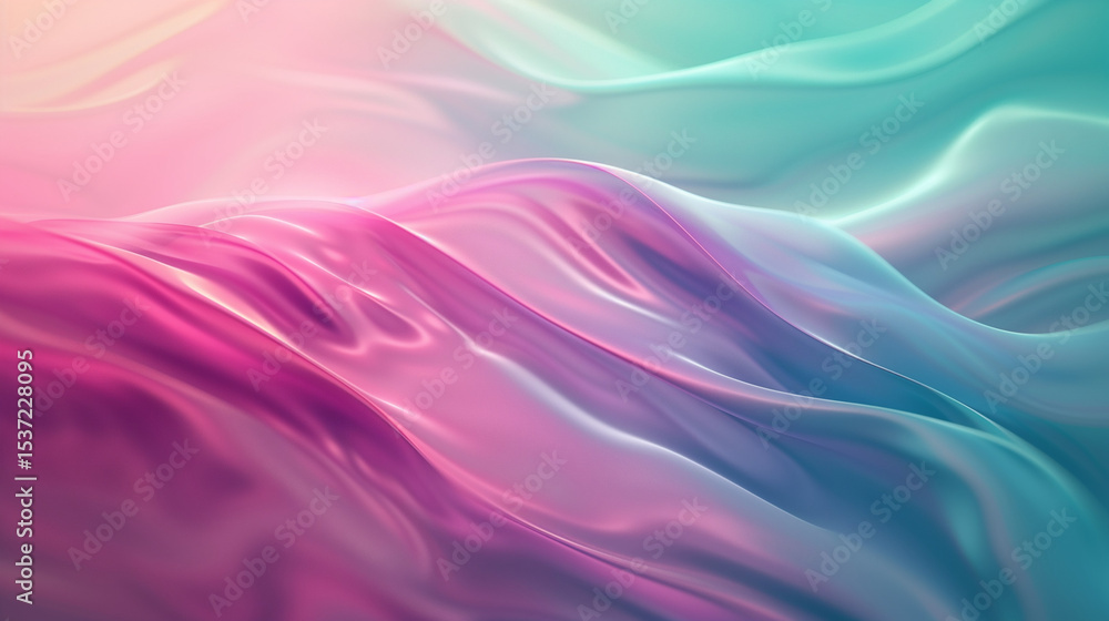 Obraz premium Soft Pink Teal Gradient Background