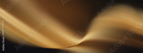 soft blurred gradient of golden and black hues with glowing motion effect, abstract grainy background