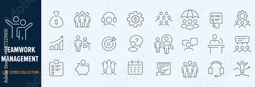 Team work and trust icon