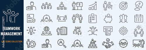 Team work and trust icon