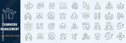 Team work and trust icon