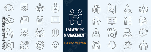 Team work and trust icon