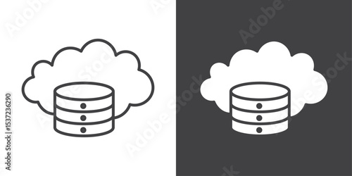 cloud server icon symbol illustration logo