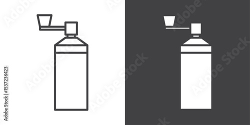 coffee grinder icon symbol illustration logo