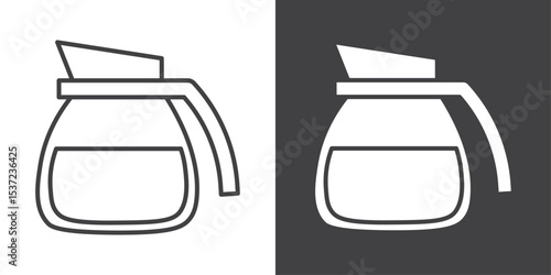 coffee pot icon symbol illustration logo