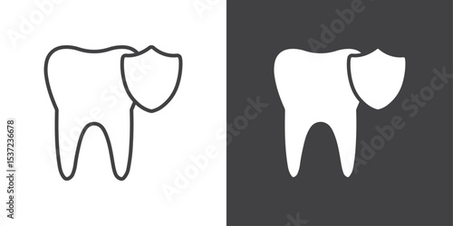 dental protection icon symbol illustration logo