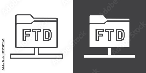 ftd icon symbol illustration logo