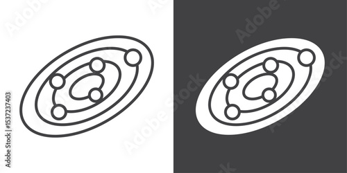 Galaxy icon symbol illustration logo