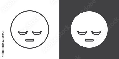 guilty emoji icon symbol illustration logo