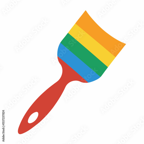 paint brush isolated on white background