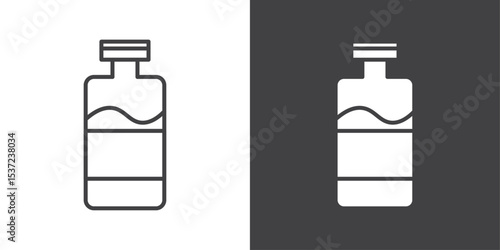 injection vial icon symbol illustration logo