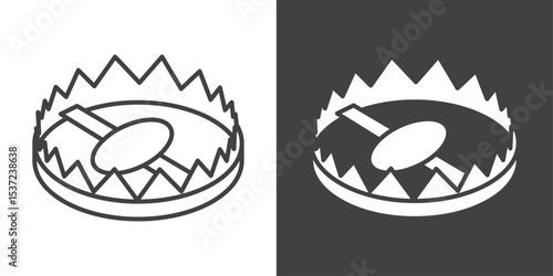 metal trap icon symbol illustration logo