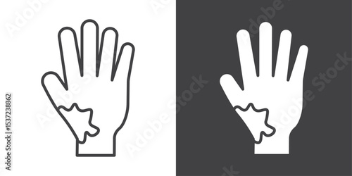 mottled skin icon symbol illustration logo