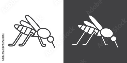 mosquito icon symbol illustration logo