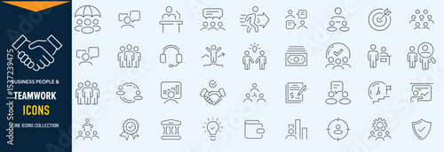 Team work and trust icon