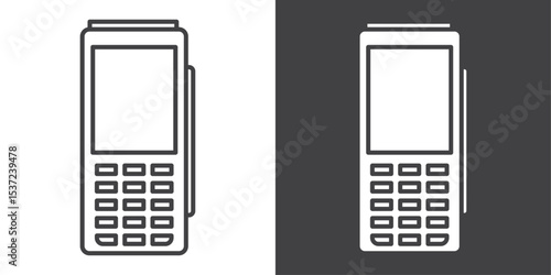 pos terminal icon symbol illustration logo