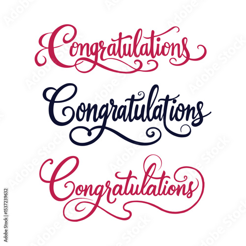 "Congratulations!" bulk lettering greeting sign.