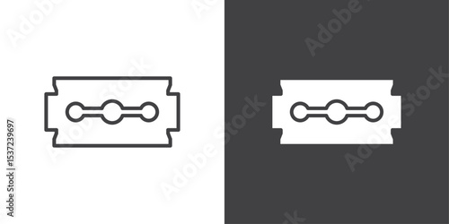 razor blade icon symbol illustration logo