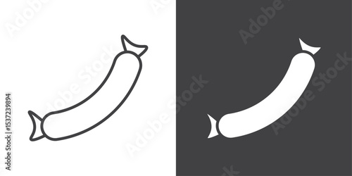 sausage icon symbol illustration logo