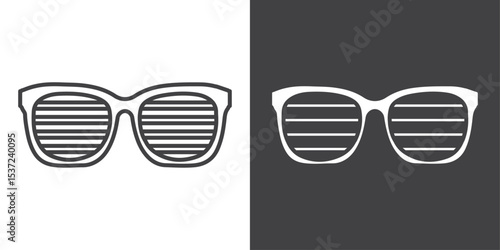 shutter sunglasses icon symbol illustration logo