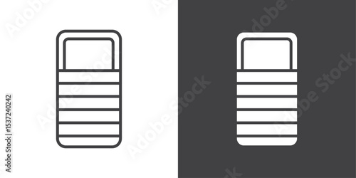 sleeping bag icon symbol illustration logo