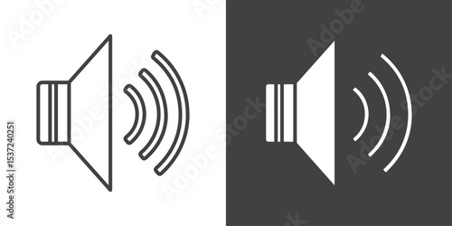 Speaker volume icon symbol illustration logo
