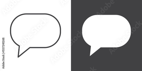 speech bubble icon symbol illustration logo