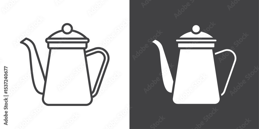 Obraz premium teapot icon symbol illustration logo