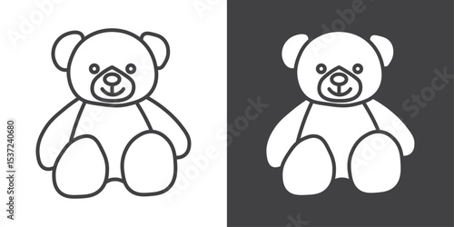 teddy bear icon symbol illustration logo
