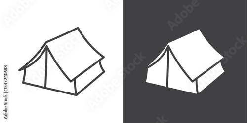 tent icon symbol illustration logo