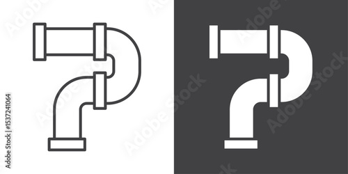 Water pipes icon symbol illustration logo