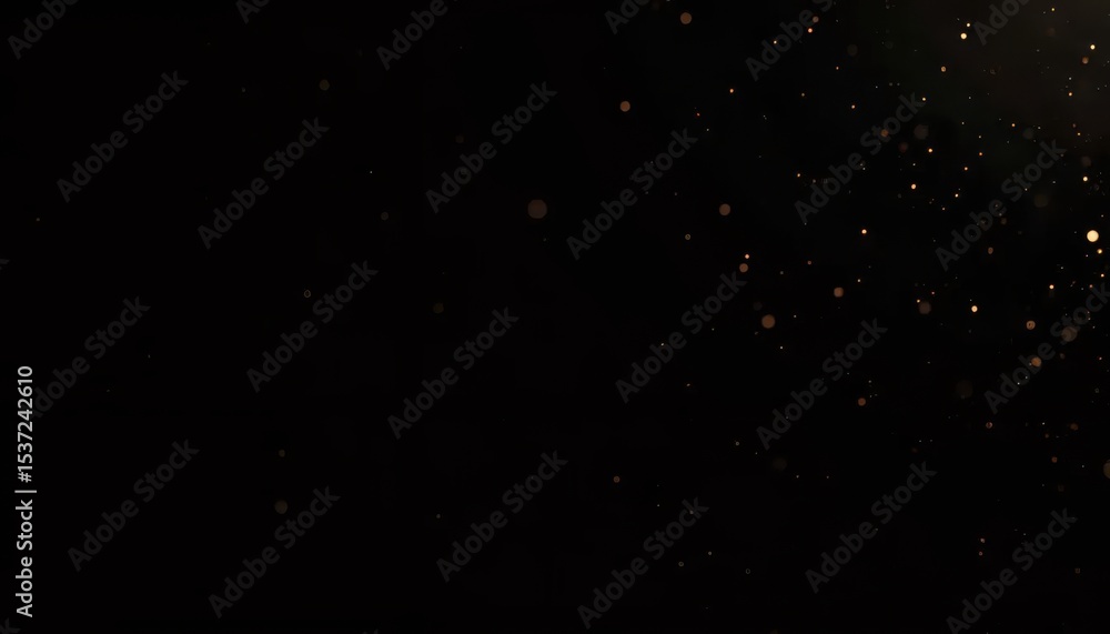 A black background with a lot of gold dots. A black background with a lot of gold dots.