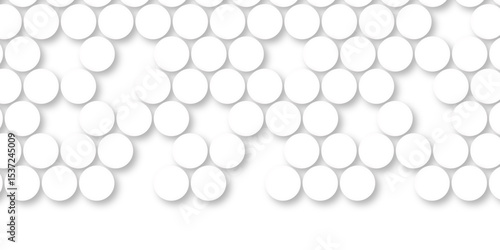 White tiles wall. round marble textures, ball tiles. Top view pavement circle block white texture with seamless patterns floor background. Air Bubble wrap texture background. Textured Background.