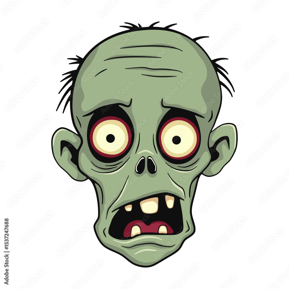 Dumb Zombie With Missing Teeth Cartoon Dumb Zombie With Missing Teeth Cartoon