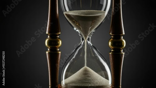 Vintage hourglass passing time time concept