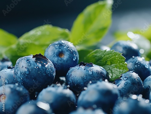 Wallpaper Mural Blueberry and mint still life fresh fruit close up healthy eating food photography Torontodigital.ca